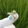 Nhẫn Hồ Ly Phong Thủy Đá Peridot