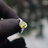 Nhẫn Nữ Đá Peridot Tròn
