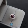 Nhẫn Nữ Vàng Trắng Đá Spinel