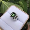 Nhẫn Nam Đá Tourmaline xanh