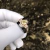 Nhẫn Nam Demi vàng Đá Moissanite