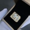 Nhẫn Nam vàng 14k Gold Đá Moissanite