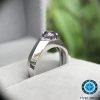 Nhẫn Nam vàng trắng đá Sapphire tím oval 1.05ct