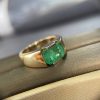 Nhẫn Nam vàng 18k đá chủ Emerald