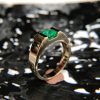 Nhẫn Vàng 18k Đá Chủ Emerald Vuông 0.9ct