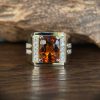 Nhẫn Vàng 14k Đá Citrine Vàng 3.95ct