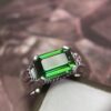 Nhẫn Đá Tourmaline Xanh Ken 9.6ct