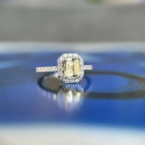 Nhẫn Nữ Sapphire Vàng 1.0ct ( Không Nhiệt )